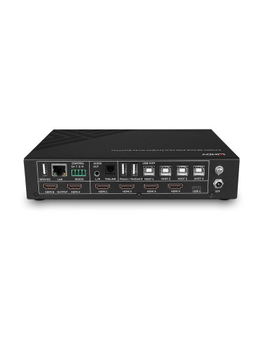 Lindy 5-Portowy Przełącznik Kvm Bezproblemowy Multiview 4Hdmi 1Usb Typ C