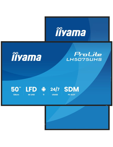 Panel Iiyama 50" 3840X2160 Uhd Va Haze 25% 500Cd/M2