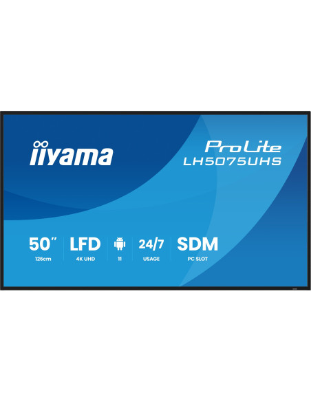 Panel Iiyama 50" 3840X2160 Uhd Va Haze 25% 500Cd/M2