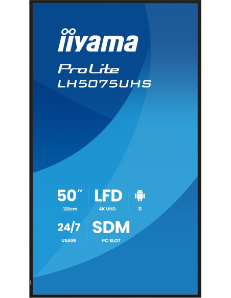 Panel Iiyama 50" 3840X2160 Uhd Va Haze 25% 500Cd/M2