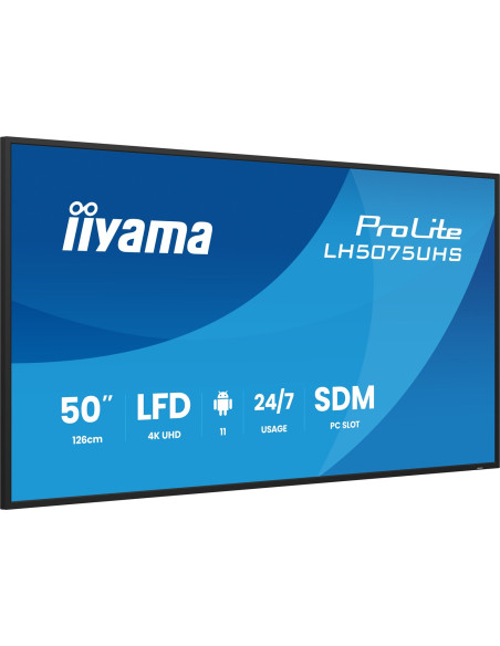 Panel Iiyama 50" 3840X2160 Uhd Va Haze 25% 500Cd/M2