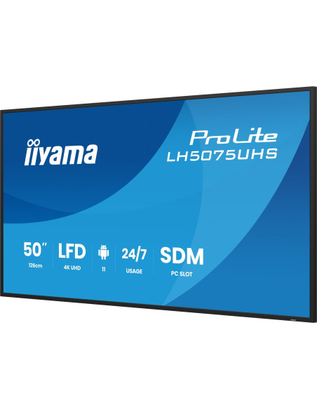 Panel Iiyama 50" 3840X2160 Uhd Va Haze 25% 500Cd/M2