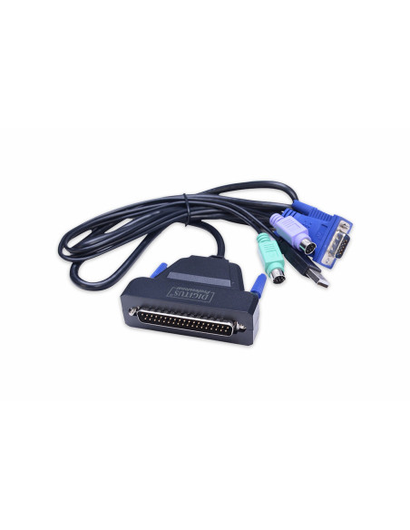 Konsola Modularna Kvm 19'' Lcd Tft, 1 Port Vga, Touchpad, Klawiatura Ge, Czarny