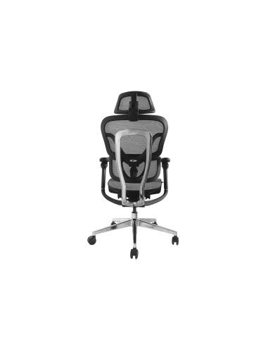 Wyposażenie Ergonomiczne Krzesło Biurowe + Zagłówek/Podłokietniki Szare Lite Sprzedaż Detaliczna