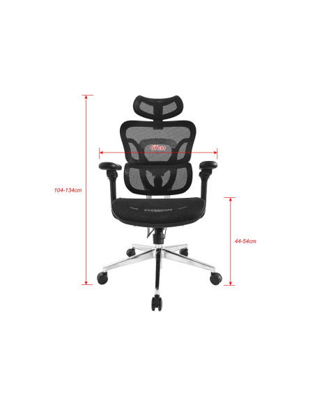 Wyposaż Ergonomiczne Krzesło Biurowe + Zagłówek/Podłokietniki Lite Sprzedaż Detaliczna