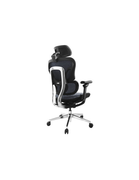 Wyposażenie: Ergonomiczne Krzesło Biurowe + Zagłówek/Podłokietniki Niebieski/Lite Sprzedaż Detaliczna