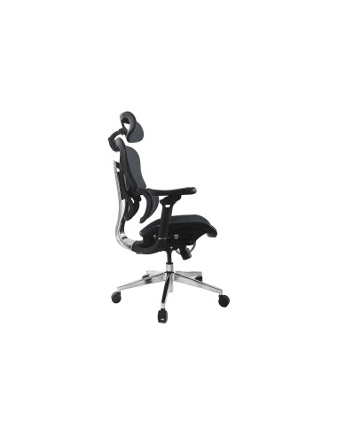 Wyposażenie: Ergonomiczne Krzesło Biurowe + Zagłówek/Podłokietniki Niebieski/Lite Sprzedaż Detaliczna