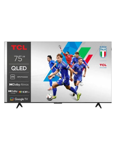 Telewizor Tcl 75T69C Qled 75" 4K Ultra Hd Google Tv Dolby Atmos Dvb-T2 Metaliczny
