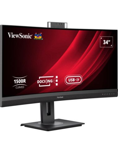 Monitor Led Sonic Vg3457Cv 34 Zakrzywiony 2K 21:9 3 - Płaski Ekran - 86,4 Cm