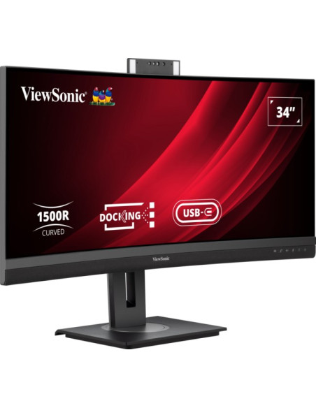Monitor Led Sonic Vg3457Cv 34 Zakrzywiony 2K 21:9 3 - Płaski Ekran - 86,4 Cm