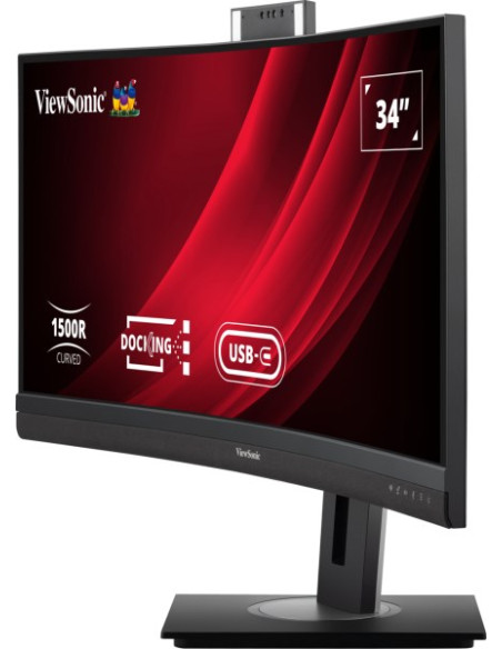 Monitor Led Sonic Vg3457Cv 34 Zakrzywiony 2K 21:9 3 - Płaski Ekran - 86,4 Cm