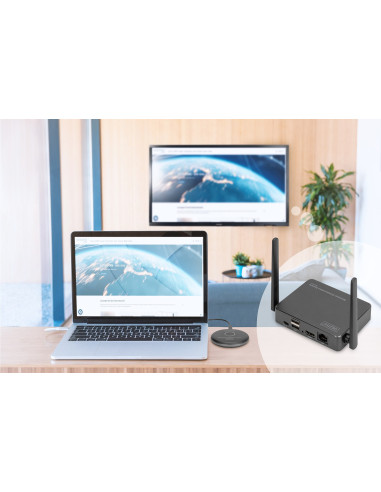 Przedłużacz/Extender Hdmi System Pracy Zespołowej,Bezprzewodowy 50M 4K 60Hz 5Ghz (Zestaw)
