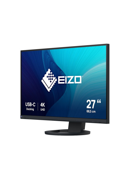 Monitor Eizo Flexscan Ev2740S-Bk - Monitor Lcd Ips 27", 4K Uhd 3840 X 2160 (16:9), Złącza Usb-C (Czarny)