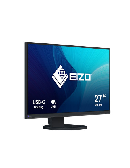 Monitor Eizo Flexscan Ev2740S-Bk - Monitor Lcd Ips 27", 4K Uhd 3840 X 2160 (16:9), Złącza Usb-C (Czarny)