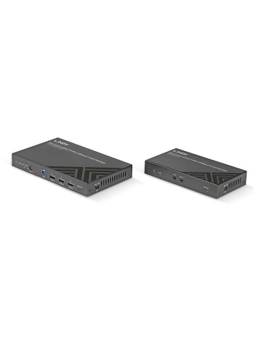 Przedłużacz Kvm Lindy 70M Cat.6A Typec I Hdmi Hdbaset 3.0 (38346)