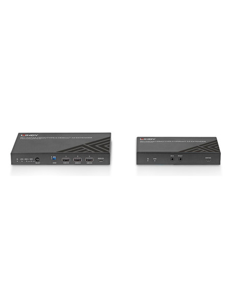 Przedłużacz Kvm Lindy 70M Cat.6A Typec I Hdmi Hdbaset 3.0 (38346)