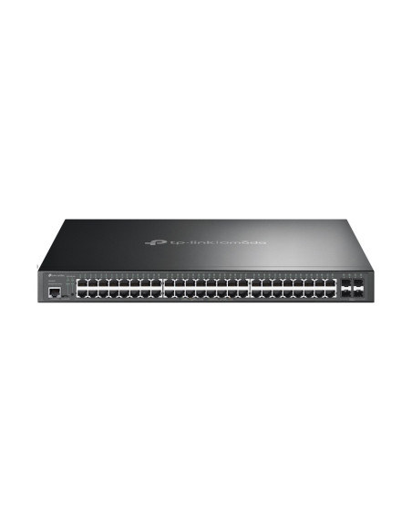 Tp-Link Omada Sg3452P Łącza Sieciowe Zarządzany L2/L3 Gigabit Ethernet (10/100/1000) Obsługa Poe 1U Czarny