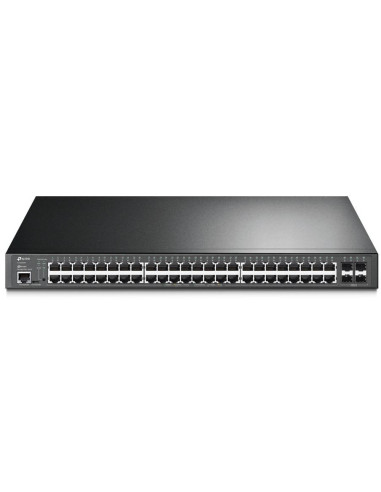 Tp-Link Omada Sg3452P Łącza Sieciowe Zarządzany L2/L3 Gigabit Ethernet (10/100/1000) Obsługa Poe 1U Czarny