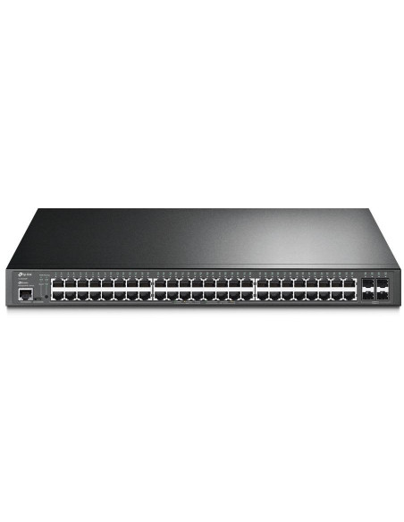 Tp-Link Omada Sg3452P Łącza Sieciowe Zarządzany L2/L3 Gigabit Ethernet (10/100/1000) Obsługa Poe 1U Czarny