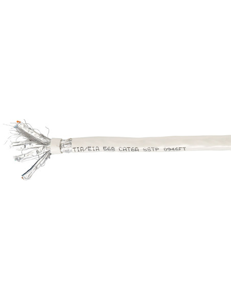 Kabel Instalacyjny Cat6A S/Ftp 4P23 305.00M Szary Lszh