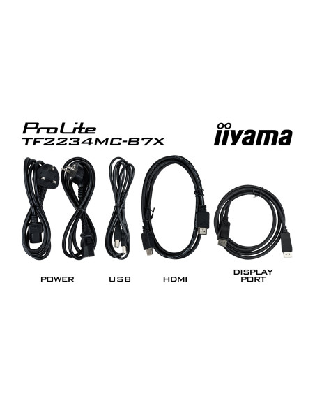 Monitor Iiyama Touch-Display Prolite Tf2234Mc-B7X - 55.9 Cm (22") - 1920 X 1080 Full Hd