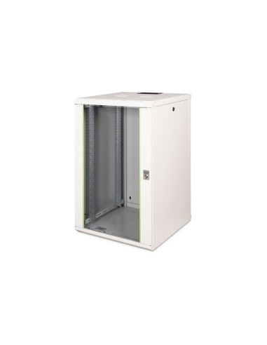 Szafa Sieciowa Wisząca Unique 19" 20U Rack 600X600, Drzwi Szyba, Szary, Niedzielona, Złożona, 100Kg
