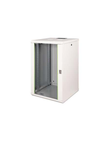 Szafa Sieciowa Wisząca Unique 19" 20U Rack 600X600, Drzwi Szyba, Szary, Niedzielona, Złożona, 100Kg