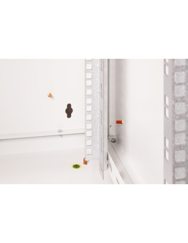 Szafa Sieciowa Wisząca Unique 19" 20U Rack 600X600, Drzwi Szyba, Szary, Niedzielona, Złożona, 100Kg
