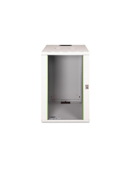Szafa Sieciowa Wisząca Unique 19" 20U Rack 600X600, Drzwi Szyba, Szary, Niedzielona, Złożona, 100Kg