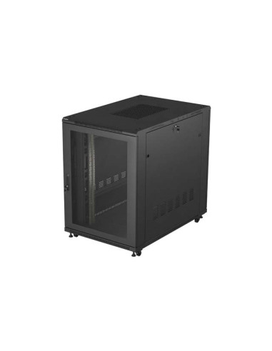 Szafa Instalacyjna Rack Stojąca 19" 22U 800X1200 Czarna Drzwi Perforowane Lanberg (Flat Pack)