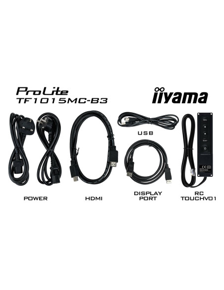 Panel Dotykowy Iiyama Tf1015Mc-B2 A 10Inch Touchpanel 1280X1024 Va 500Cd 10Touch Paints Cs Vga Hdmix1 Dpx1 Ip65 Certificated Bla