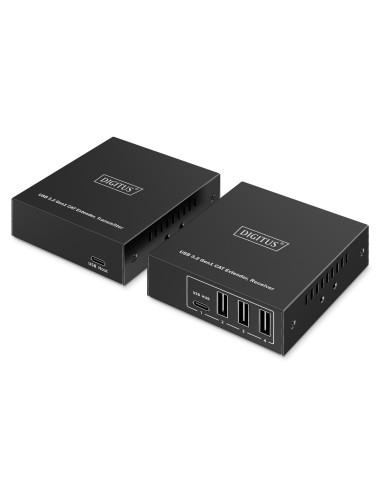 Przedłużacz (Extender) Po Skrętce Kat.6A Usb 3.1 Gen1 Do 100M, 3X Usb-A, 1X Usb-C Do 5 Gbps, 1X Rj45 (Gigabit Ethernet) - Zestaw