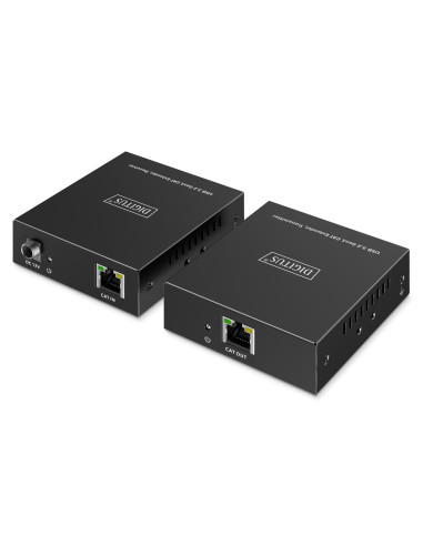 Przedłużacz (Extender) Po Skrętce Kat.6A Usb 3.1 Gen1 Do 100M, 3X Usb-A, 1X Usb-C Do 5 Gbps, 1X Rj45 (Gigabit Ethernet) - Zestaw