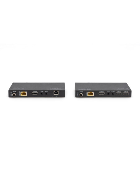 Extender Hdbaset Kvm Zestaw, 150 M, 4K/60Hz, Usb 2.0, Poc, Ir, Czarny