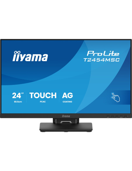 Monitor Dotykowy Iiyama Prolite 24" Ips Z Technologią Incell Pcap (10Pkt), Z Powłoką Antyrefleksyjną Oraz Elastyczną Podstawą