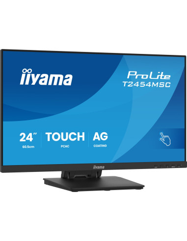Monitor Dotykowy Iiyama Prolite 24" Ips Z Technologią Incell Pcap (10Pkt), Z Powłoką Antyrefleksyjną Oraz Elastyczną Podstawą