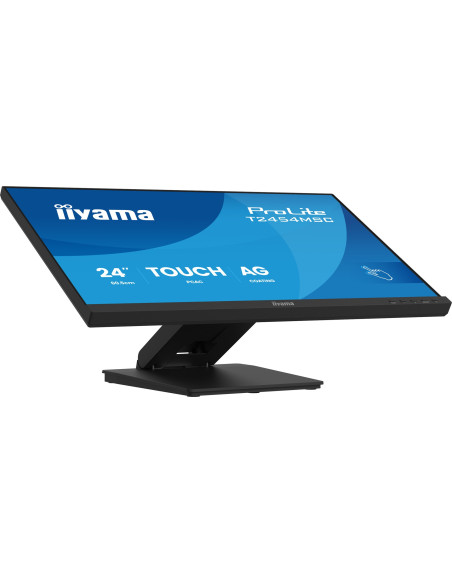 Monitor Dotykowy Iiyama Prolite 24" Ips Z Technologią Incell Pcap (10Pkt), Z Powłoką Antyrefleksyjną Oraz Elastyczną Podstawą