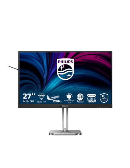 Philips 27B2U4601/00 Monitor Komputerowy 68,6 Cm (27") 2560 X 1440 Px Quad Hd Lcd Szary