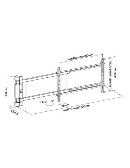 Wyposaż Się W Uchwyt Ścienny 32"-75" / Silnik 1Tft. 2Joints 50Kg Sw Lite Sprzedaż Detaliczna