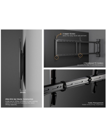Wyposaż Się W Uchwyt Ścienny 32"-75" / Silnik 1Tft. 2Joints 50Kg Sw Lite Sprzedaż Detaliczna