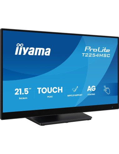 Monitor Iiyama T2254Msc-B2Ag 21,5" Optical Bonded Pcap 10P Touch Anti Glare Mpp2.0 Aktywny Rysik Obsługiwany 1920X1080