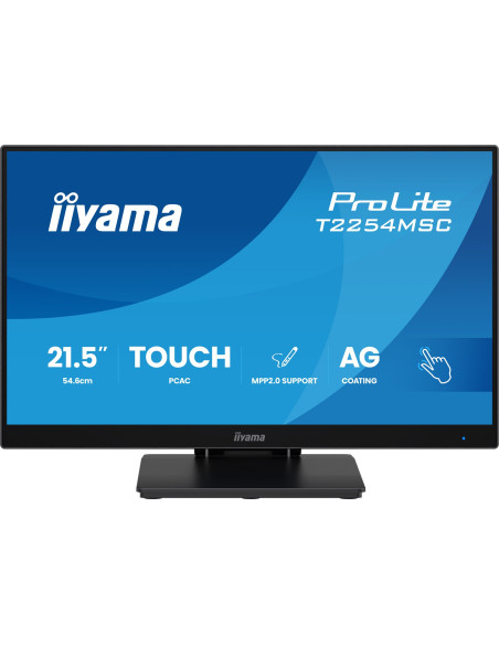Monitor Iiyama T2254Msc-B2Ag 21,5" Optical Bonded Pcap 10P Touch Anti Glare Mpp2.0 Aktywny Rysik Obsługiwany 1920X1080