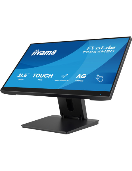 Monitor Iiyama T2254Msc-B2Ag 21,5" Optical Bonded Pcap 10P Touch Anti Glare Mpp2.0 Aktywny Rysik Obsługiwany 1920X1080