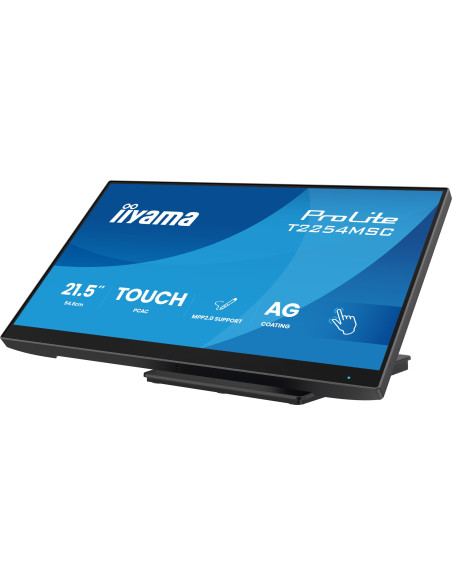 Monitor Iiyama T2254Msc-B2Ag 21,5" Optical Bonded Pcap 10P Touch Anti Glare Mpp2.0 Aktywny Rysik Obsługiwany 1920X1080