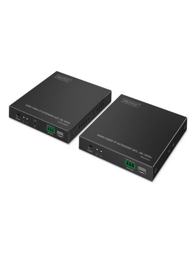 Przedłużacz Światłowodowy Hdmi 4K/60Hz Przez Ip 1G Lub Do 40Km/300M, Hdmi Loop-Out, Sterowanie Ir - Zestaw