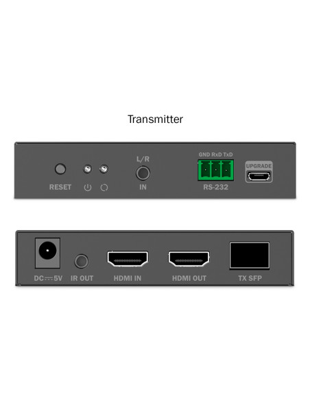 Przedłużacz Światłowodowy Hdmi 4K/60Hz Przez Ip 1G Lub Do 40Km/300M, Hdmi Loop-Out, Sterowanie Ir - Zestaw