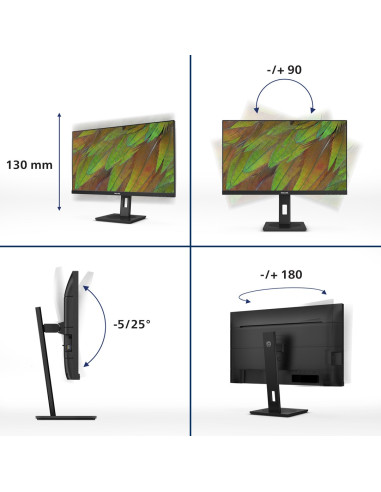 Monitor Philips 68.5Cm (27.0") 27B1U3900 16:09 2Xhdmi+Dp+Usb-C Lift