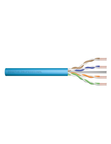 Kabel Instalacyjny Digitus Kat.6A, U/Utp, Eca, Awg 23/1, Lsoh, 305M, Niebieski, Karton