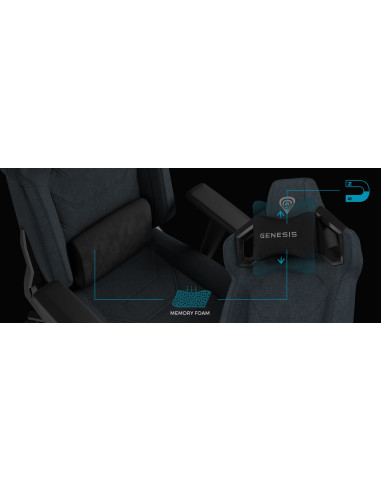 Fotel Do Gry Genesis Nfg-2245 Obite Siedzisko