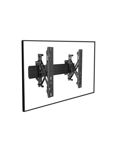 Uchwyt Ścienny Equip 32"-65"/30Kg 1Tft 1Gelenk Push-In-Pop Czarny